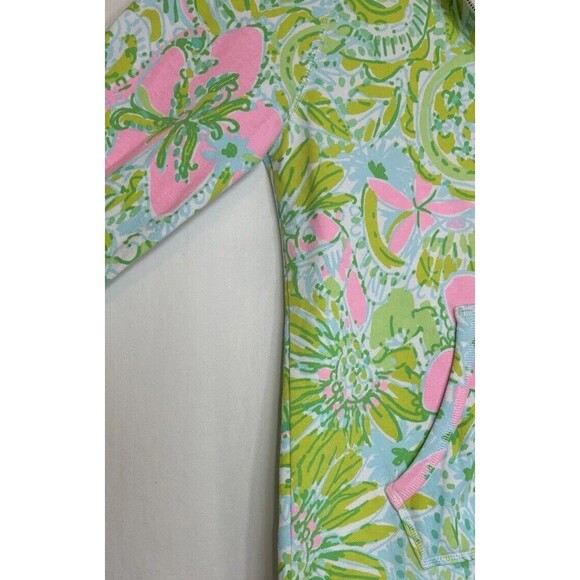 Lilly Pulitzer Skipper Half Zip Popover Coconut Jungle Small Great Gift - Picture 7 of 14